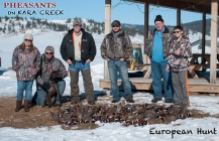 Pheasants on Kara Creek, Sundance, WY
